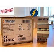 HAGER SBN332 3P 32A Switch Disconnector / Isolator Switch