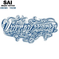 SAI MAGIC TATTOO Lasts to 2 weeks 28CM×15CM Tattoo sticker waterproof long lasting Temporary fake ta