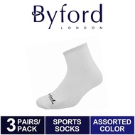 Byford Stokin Buku Lali Sukan Putih | Byford Ankle Sport Socks White Color - BSF876T