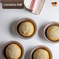 Chefmade WK9024-4 - Non Stick Round Cake Tin 4inch 4pcs Egg Tart/