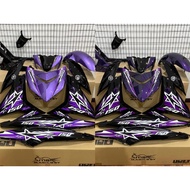 COVERSET Y15ZR V1 V2 MX KING STAR | BLACK.ROYAL PURPLE , BLACK PURPLE II
