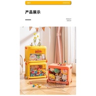 Children's Storage Box Foldable Household Storage Box Mobile Snack Toy Storage Box Transparent Trolley Storage Box