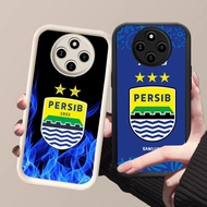 HK-2 AING PERSIB Football Club Shockproof Casing for Black and White Silicone Xiaomi Redmi Realme po
