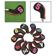 [mcfsnzwtxz1bw] 10x Golf Club Cover for Iron Headcovers 4 5 6 7 8 9 P A Hybrid Protector