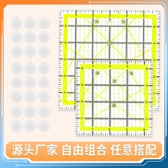 Patchwork Ruler Clothing Tailor Inch Standard Scale Angle Ruler Acrylic Quilting Ruler Two-Color Gri