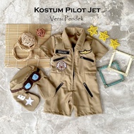 Short jet pilot costume/ children's pilot costume/ astronaut costume children's pilot suit