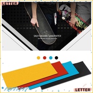LETTER Skateboard Sandpaper Decorative Skate Scooter Sheet Sticker