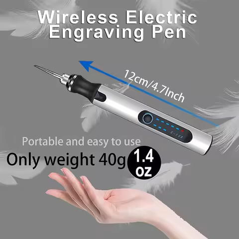A67I Electric Engraving Pen with 36 Bits, USB Rechargeable Cordless Engraving Machine, DIY Rotary En