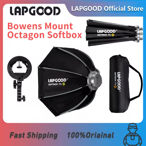 LAPGOOD FS60/90 Series 60cm 90cm Quick-Setup Octagon Softbox Bowens Mount for Godox Aputure Sokani S