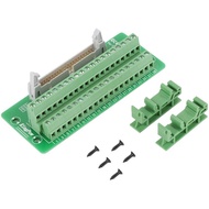 IDC40P 40Pin Connector Strip Breakout Board Terminal Block Plug PLC Interface with Bracket for PLC D