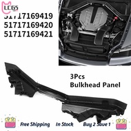 MYLCG5 3Pcs Engine Upper Compartment Partition Bulkhead Panel Kit for BMW X5 E70 X6 E71 E72 51717169