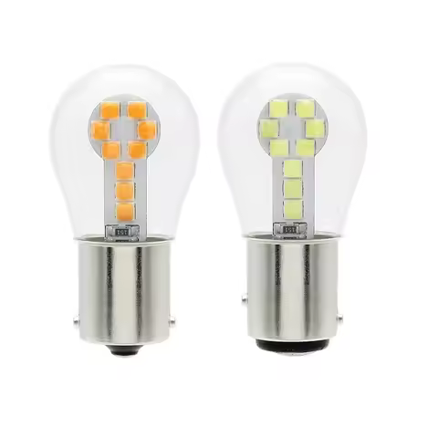 1PCS 1156 BA15S P21W Led 1157 BAY15D P21/5W Bulbs Ampoule R5W R10W 18SMD 800LM Car Fog Lights DRL Tu
