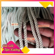 Macrame cotton rope, 5mm ivory decorative rope