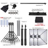 Photography Photo Studio Softbox LED Corn Lighting Kit ไฟถ่ายรูป ไฟไลฟ์สด ไฟสตูดิโอ & ฉากถ่ายรูป 2x2