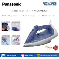 Panasonic Steam Iron NI-S530 (Blue) // 1 Year Warranty, Quick & Easy, Powerful Steam Iron