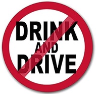 Round No Sign DRINK AND DRIVE Sticker (don't driver drunk stop safety buzzed driving no)