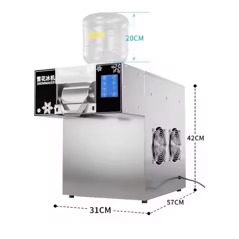 Commercial Touch Screen Shave Ice Machine Shaver Snow Electric Bingsu Shaved Ice Machine High Qualit