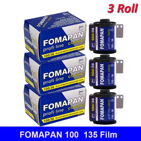 3ROLL NEW Fomapan Classic 100/200/400 135 Kinetoscope Move Films Classic Black And White Subpackage 