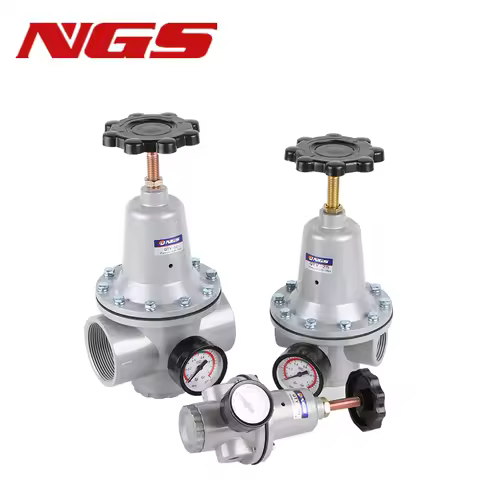 Pneumatic Regulator Pressure Reducing Valve Regulating with Gauge QTY-08/10/15/20/25/32/40/50 DN50 2