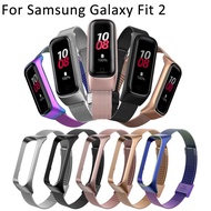 [HOT JUXXKWIHGWH 514] ใหม่สแตนเลสวงสำหรับ Samsung Galaxy Fit 2โลหะเปลี่ยนสายรัดข้อมือสายรัดข้อมือสำหรับ Samsung Galaxy Fit2 R220สร้อยข้อมือสาย