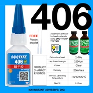 🔥QR SCAN🔥 Loctite 406 instant adhesive super glue 20ml multi purpose welding jewellery shoe bolt nut