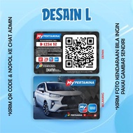 Cetak Kartu My Pertamina / ID Card My Pertamina / Member Card - Desain L