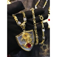6-layer gold-plated men's necklace for flying guys D06