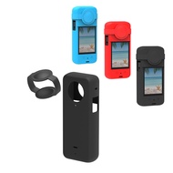 Silicone Protection Case With Lens Cover Set For Insta360 One X3 Panoramic Camera Accessories Dust Cover