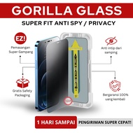 Gorilla Glass Tempered Glass Kaca Super Fit Anti Spy Samsung A05 A05S A06 A15 A03 CORE A23 A24 A54 A