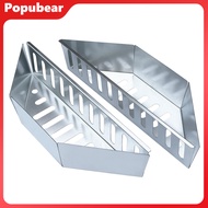2 Pcs BBQ Charcoal Basket Briquette Holders Wood Chips Grill Accessories Stainless Steel Even Burnin