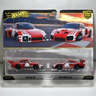 Hot Wheels Premium 2 Pack Porsche 935 & 2018 Porsche 935 - Diecast Racing Car Toy