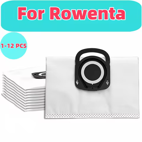 Vacuum Cleaner Bags for Rowenta Hygiene + ZR200520 ZR200720, Dust Bags for Rowenta Compact Power X-T