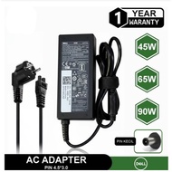 Dell Latitude 3 Laptop Charger Adapter Pin Type (4.5*3.0mm / 7.4x5.0mm Type-C/) 19.5V 20V 45W/65W/90