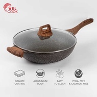 Welcook 32 cm Aluminum Non-stick Wok Pan Induction
