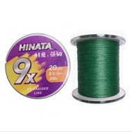 HINATA X9 PE Braided line 200m (15lbs/20lbs/30lbs/40lbs/50lbs)