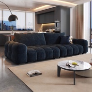 Cream Chenille Bubble Island Sofa for Living Room, Small Apartment Modern Simple New Style Puff Stra