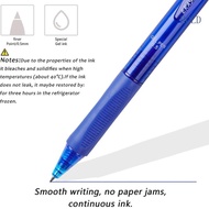 ACE 6 Pieces Thermal Erasable Pens Clicks Button Design Multi Color School Stationery