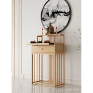 MH36Altar Incense Burner Table Household Altar Altar Cabinet Modern &amp; Minimalism Shrine Prayer Altar Table Table Light L