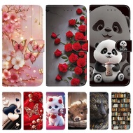 For iPhone 17E 16E Cute Cat Panda Phone Case for iPhone 17 16 15 Pro Max 15 Plus Case Leather Wallet