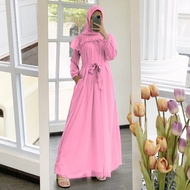GAMIS JUMBO WANITA AQUA MINT LILAC / Gamis Jumbo Brukat XL XXL XXXL ld 110 120 Dotty Dress Tile Terb