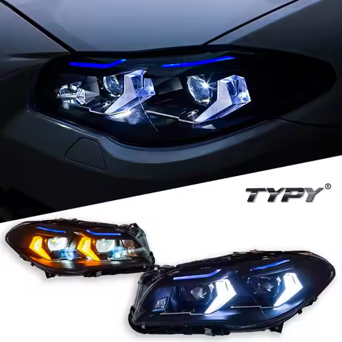 Car For BMW 5 Series F10 F18 Headlights 2011-2017 Upgrade Modified to New DRL Dynamic Turn Signal LE