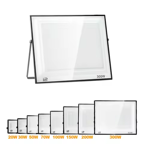 LED Flood Light Spotlight AC220V 110V 10-300W IP66 Waterproof For Outdoor Wall Garden Wall Flood Lig