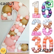 CACTU Balloon Number Box, 91.5CM Three-dimensional Digital  Balloon Frame, Party Supplies Balloon Co
