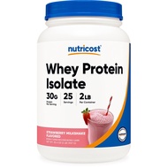 Nutricost Whey Protein Isolate (Strawberry Milkshake) 2LBS