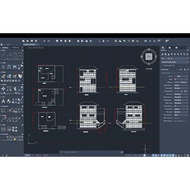 1600 Sqft: 2 Storey House Floor Plan(3 level) in DWG File Design001 (Please inbox after buy)