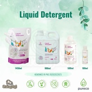 Pureco Liquid Detergent Baby Clothes Detergent Travel Size Home Size Refill Pouch