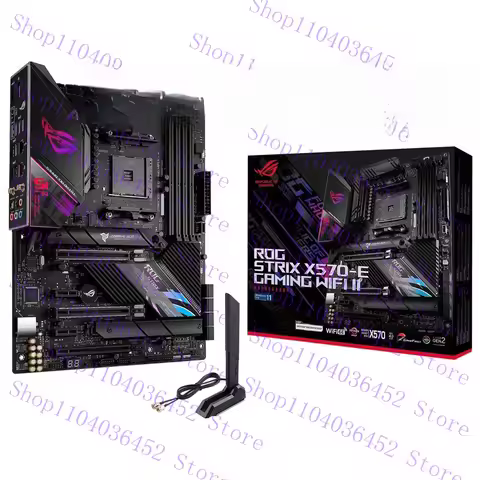FOR ASUS ROG Strix X570-E Gaming WIFI II AMD AM4 With WiFi 6E ATX Gaming Motherboard