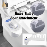 【SG】Bidet Toilet Seat Attachment Non-Electric Mechanical Self Cleaning Nozzles White for Toilet Attachment