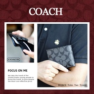 COACH Men's Wallet Coach Wallet Olevs Men's PVC Hand Hold Short Wallet 74993 Man Wallet