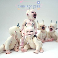 CHIHIRO1X3EE Handmade Doll Halloween Crafts Resin Haunted Doll